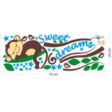 Sweet Dreams Monkey Wall Stickers AW1203