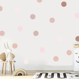 Neutral Pink Dot Wall stickers - Removable Wall Stickers
