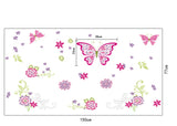 Pink Butterflies & Flowers