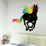 Galloping Horse with Rainbow Mane & Tail