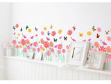 Flowers & Butterfly Border AW0870