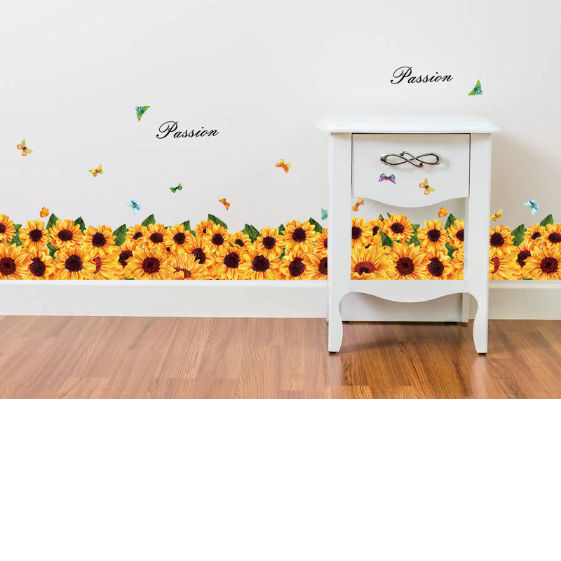 Sunflower & Butterfly Border AW7109