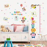 Party Animals Height Chart removable wall decal