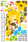 Height Chart - Giraffe & Monkey - Kids room / Nursery Wall decal AW0831