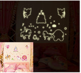 Glow in the dark wall stickers - Fairy Castle