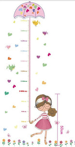 Girl with Umbrella Height Chart